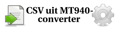 CSV uit MT940 converter voor uw boekhouding
