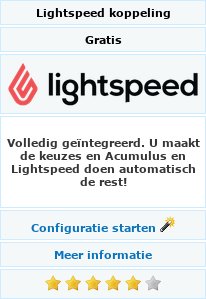 Lightspeed eenvoudig instellen in Acumulus