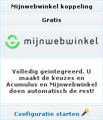 Mijnwebwinkel eenvoudig instellen in Acumulus